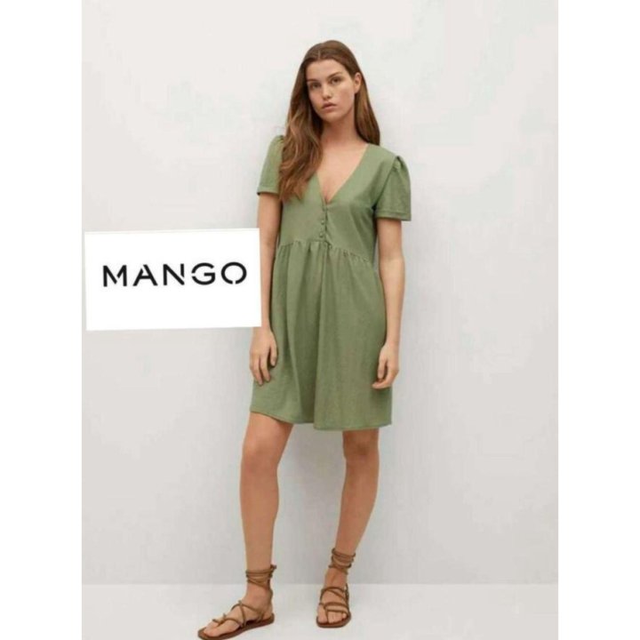 Mango летнее платье из вискозы 48 50 р