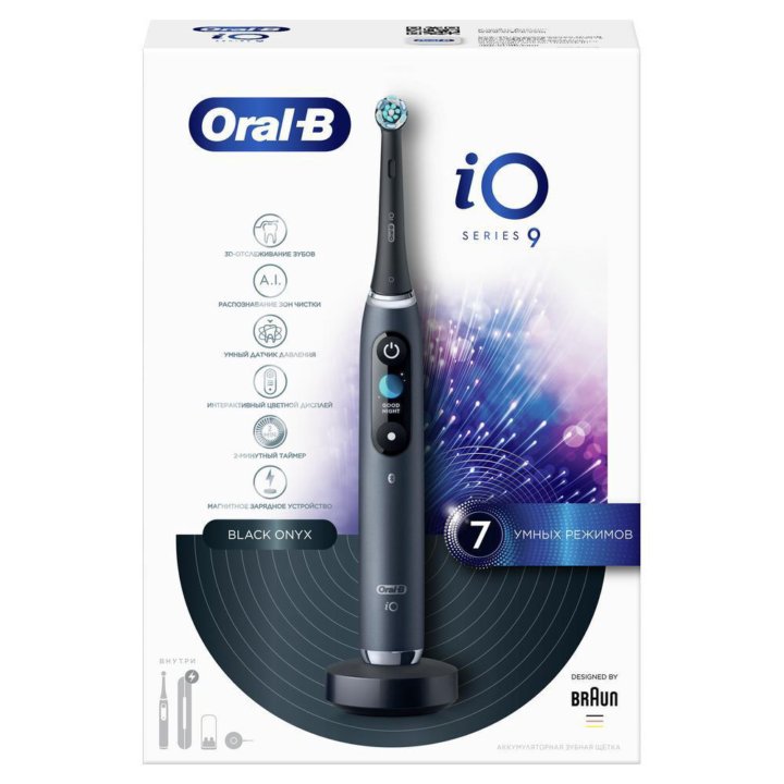 Oral-B Электрическая зубная щетка iO 9, черный