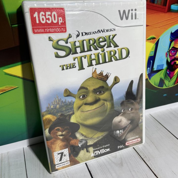 Shrek The Third Шрэк 3 (Новый запечатанный) Wii