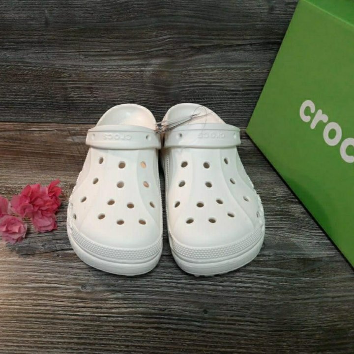 Crocs женские сабо платформа артикул 208186 белый