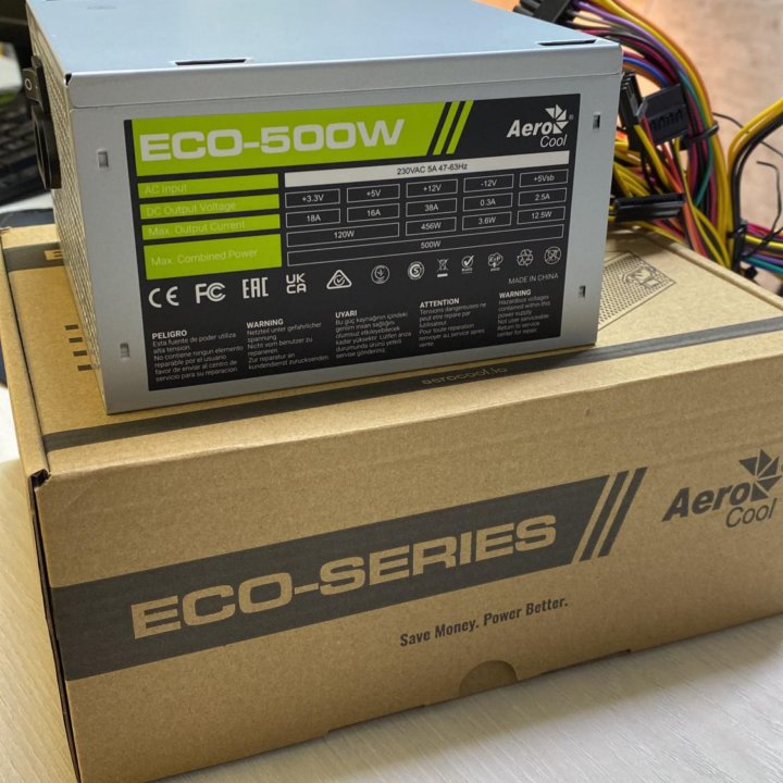 Блок питания AeroCool ECO 500W (Новый)