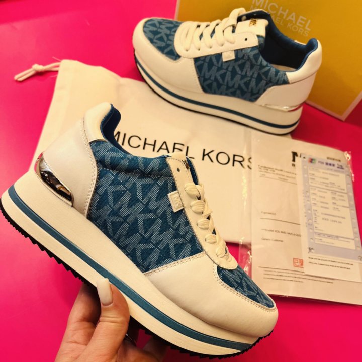 Кроссовки платформа Michael kors 36-40 натуралки