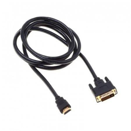 Кабель HDMI - DVI-D 2 м черный.