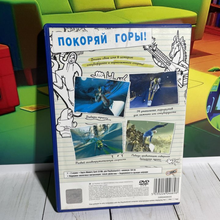 SSX on Tour Игра PS2 Сноубординг Эксклюзив