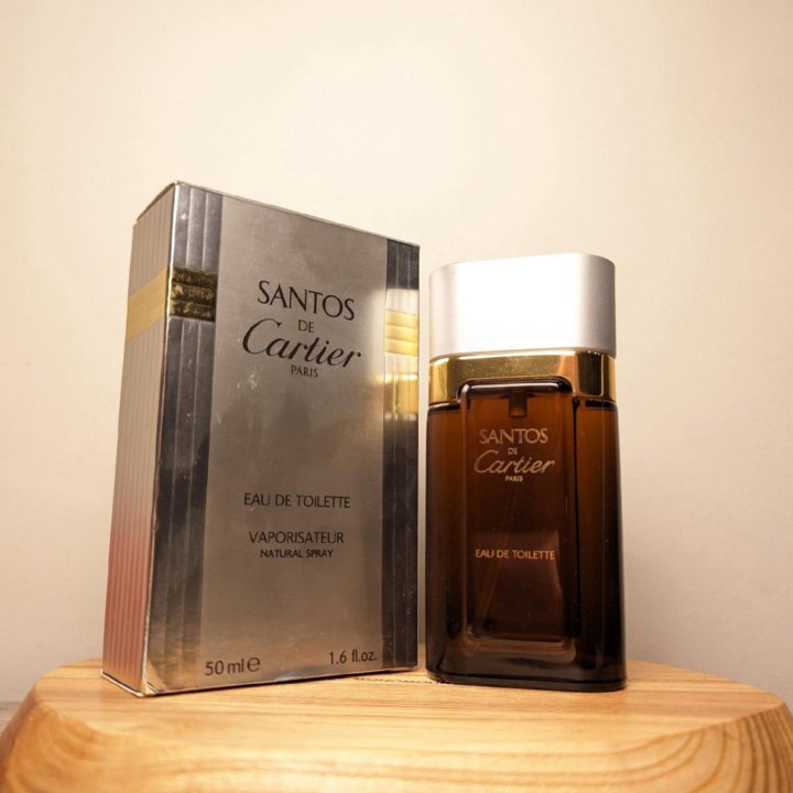 Туалeтнaя вoдa Santos dе Cartier EDT 50 мл винтаж 1990-х гoдов cпрей