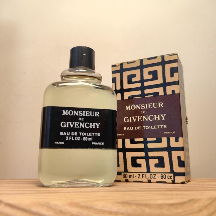 Туалетная вода Givenchy Monsieur de Givenchy EDT 60 мл винтаж 1980 года