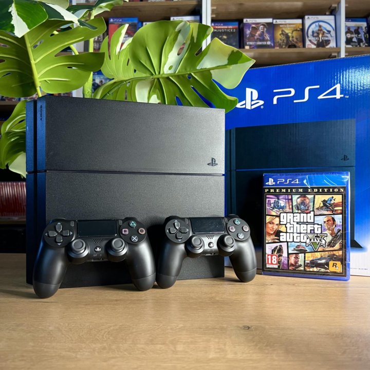 Sony PlayStation 4 500 gb (Ps4) + 2 джоя + GTA5