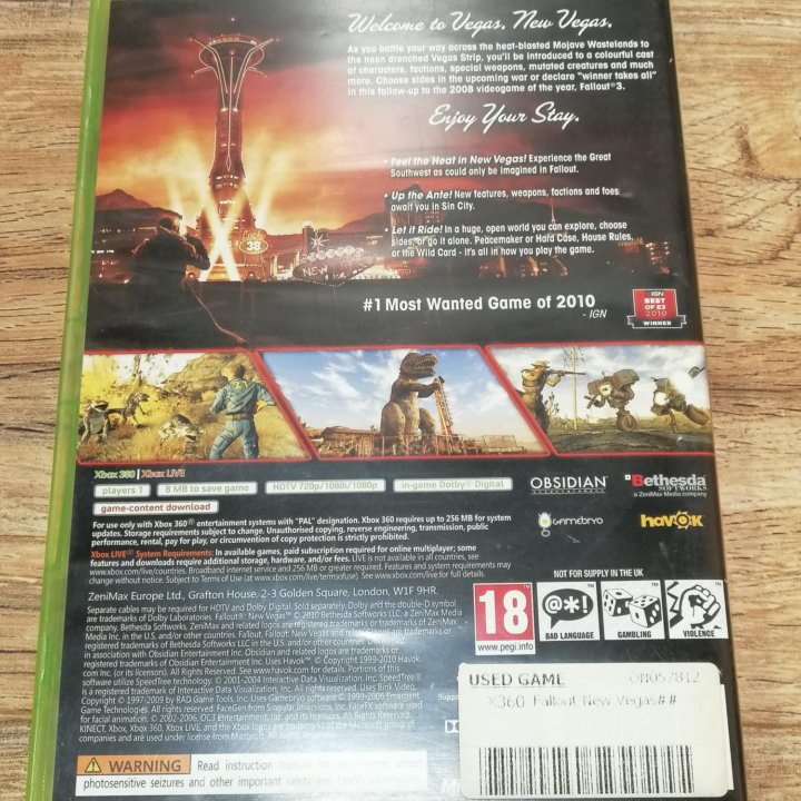 Игра для xbox 360 Fallout New Vegas6