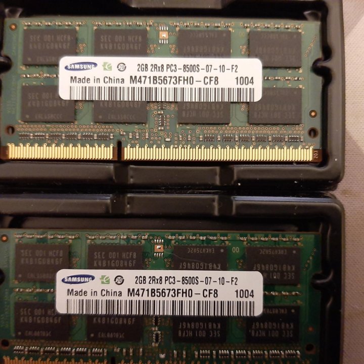 Продам 2 планки sodimm ddr3 8500 1066мгц 2гб