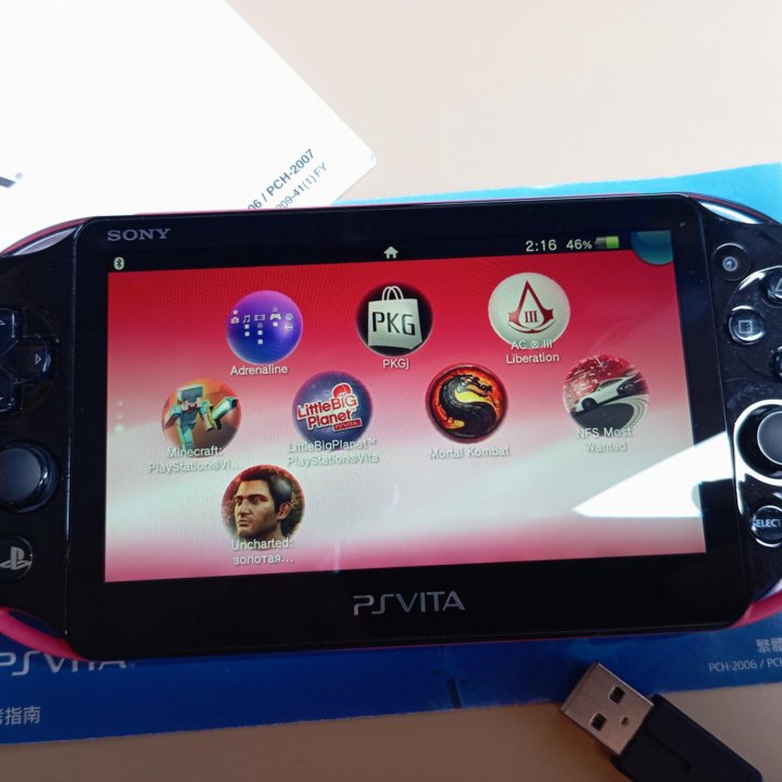 PS Vita Slim Pink 32Gb+игры