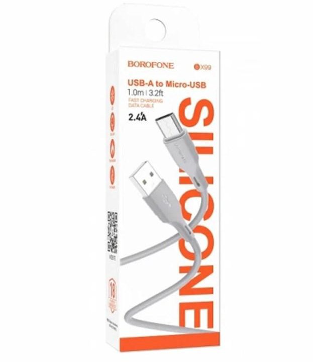 Кабель micro USB Borofone BX99 1 метр в коробке 2,4A