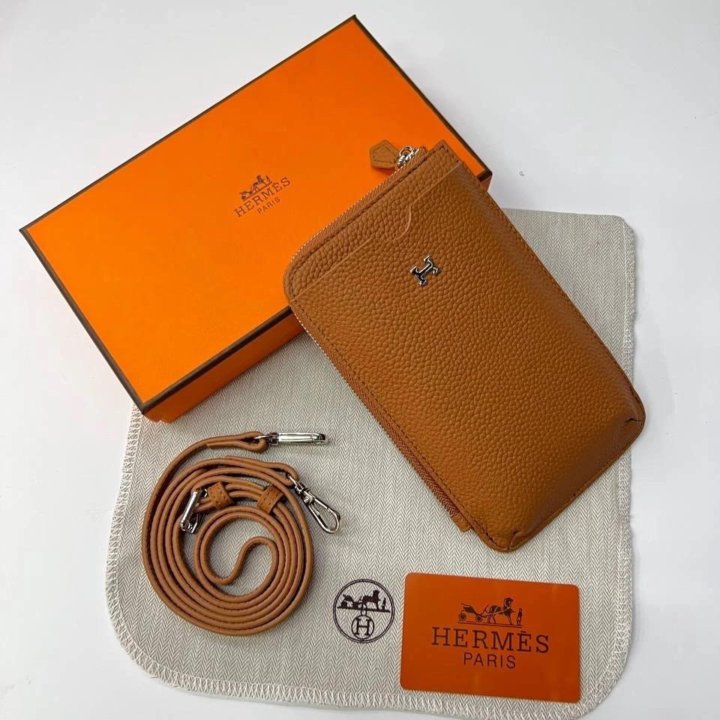 Сумка чехол на телефон HERMES