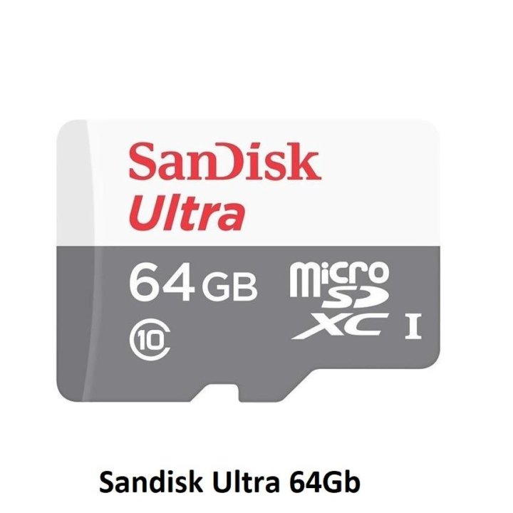 Скоростная карта памяти Sandisk Ultra 64Gb