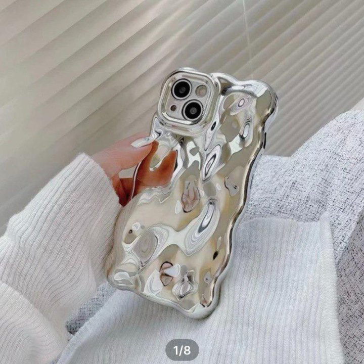 3D-чехол для iPhone 11 (новый, серебро)