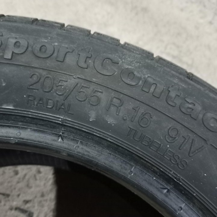 205/55R16 Continental SportContact-1(Артикул 7514)