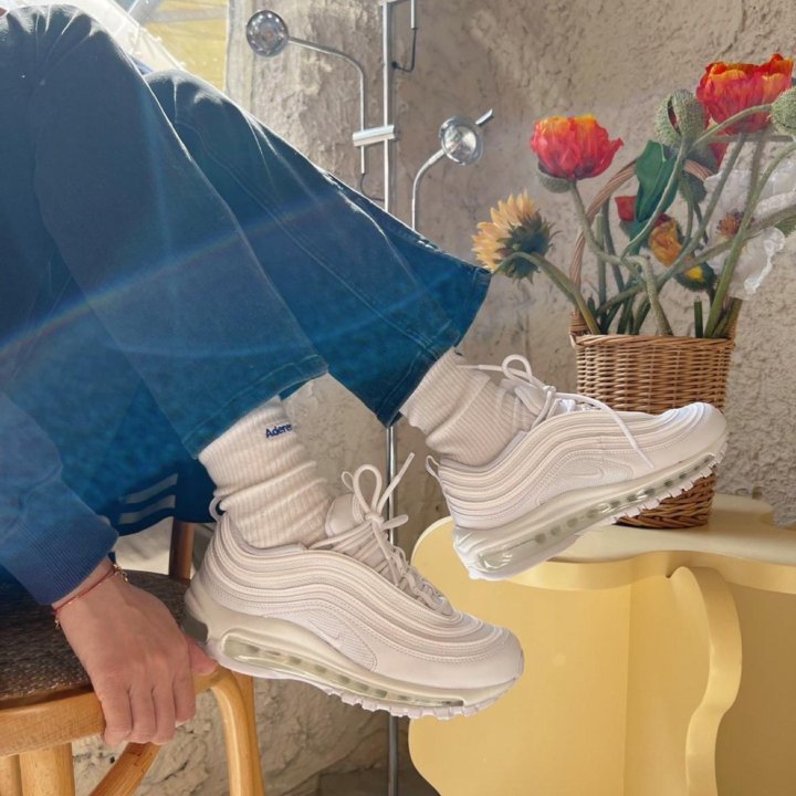 Новые кроссовки nike air max 97 белые 41р оригинал