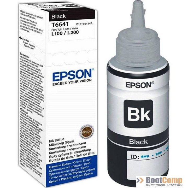 Картридж Epson C13T66414A L100 Black