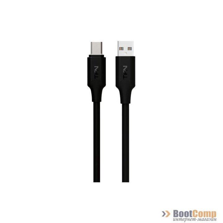 Кабель TFN micro-USB - USB, 1 метр, черный (TFN-CMICUSB1MBK)