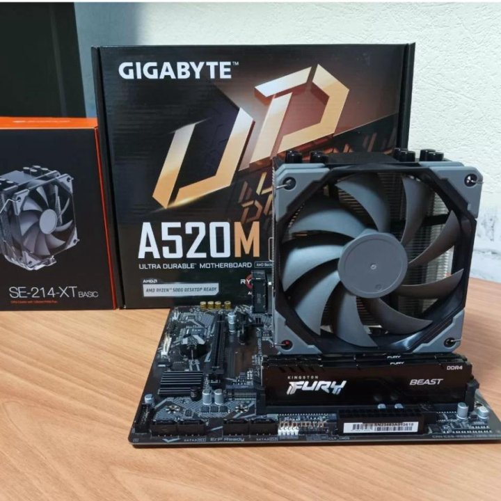 Связка Ryzen 5 5600 / A520 / 16gb