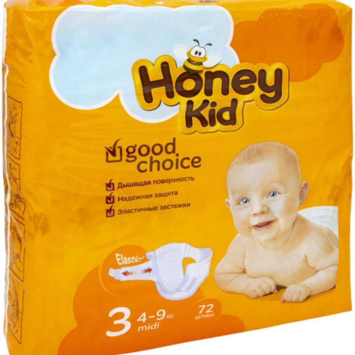 Подгузники Honey kid 3