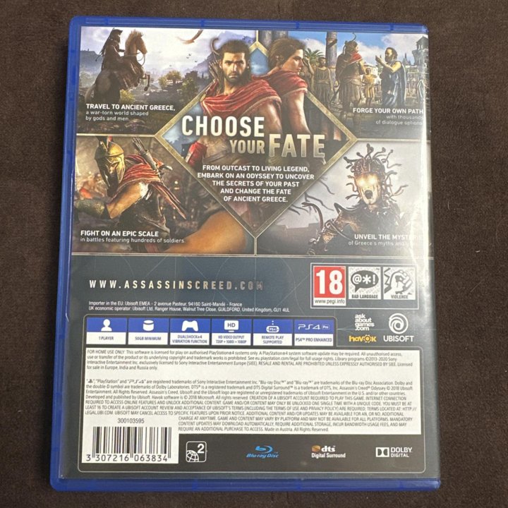 Игра для PS4 Assassins Creed Odyssey