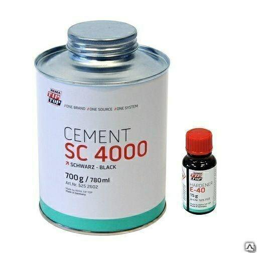 2 банки. Клей двухкомпонентный TOP CEMENT SC 4000