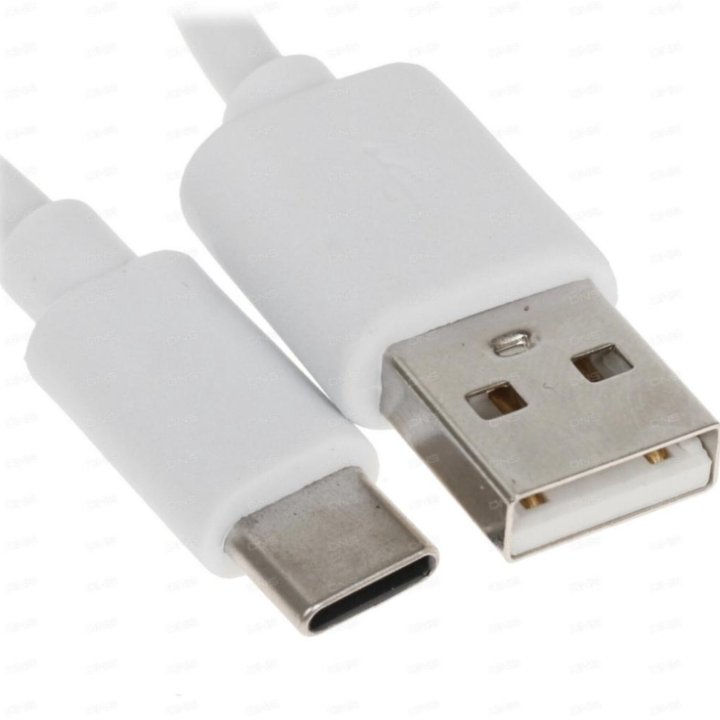 Кабель USB Type-C белый 1 метр.