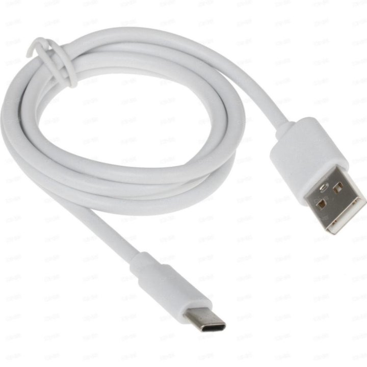 Кабель USB Type-C белый 1 метр.