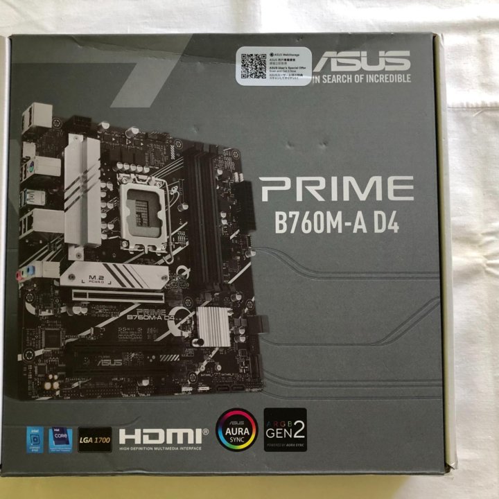 Материнская плата ASUS PRIME B760M-A D4 LGA1700