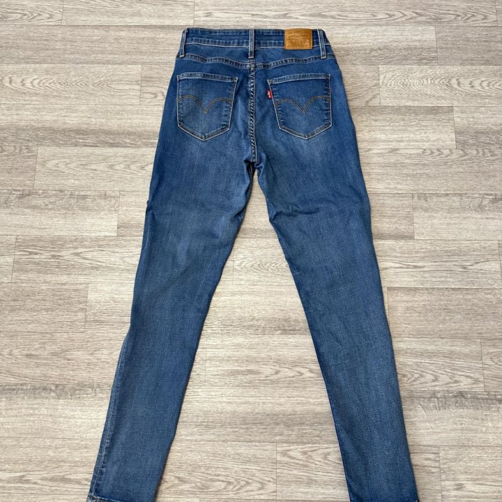 Джинсы levis 721 high rise skinny синие