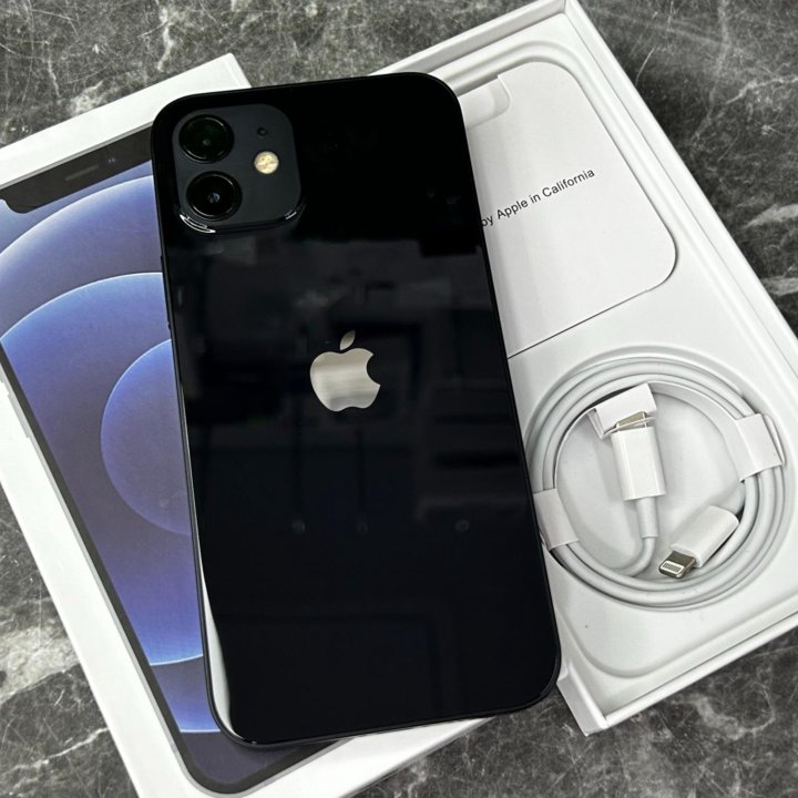 iPhone 12 64Gb Black 1 физ сим + 1 eSim Акб 95