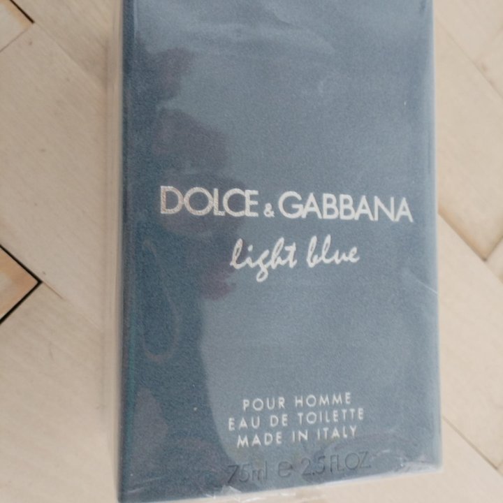 dolce gabbana light blue pour homme мужская 75ml