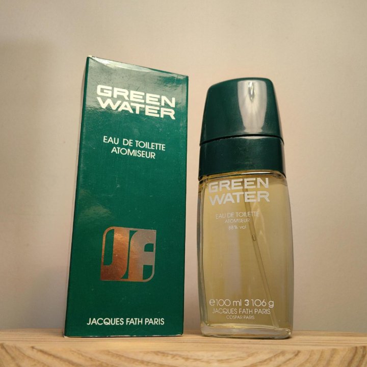 Туалетная вода Jacques Fath Green Water EDT 100 мл винтаж 1980-х годов