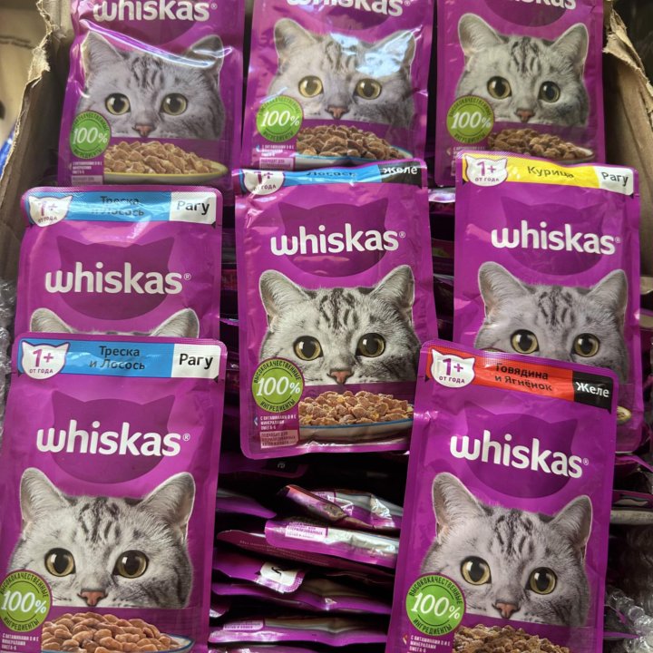 Корм для животных Whiskas 75 гр Ассортимент