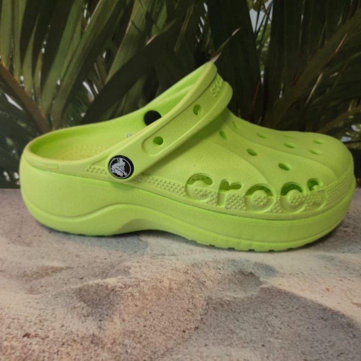 Crocs р-ры 36-39 артикул 208186 неон