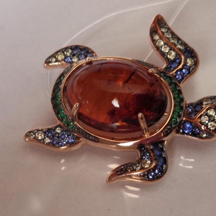 Брошь Черепашка