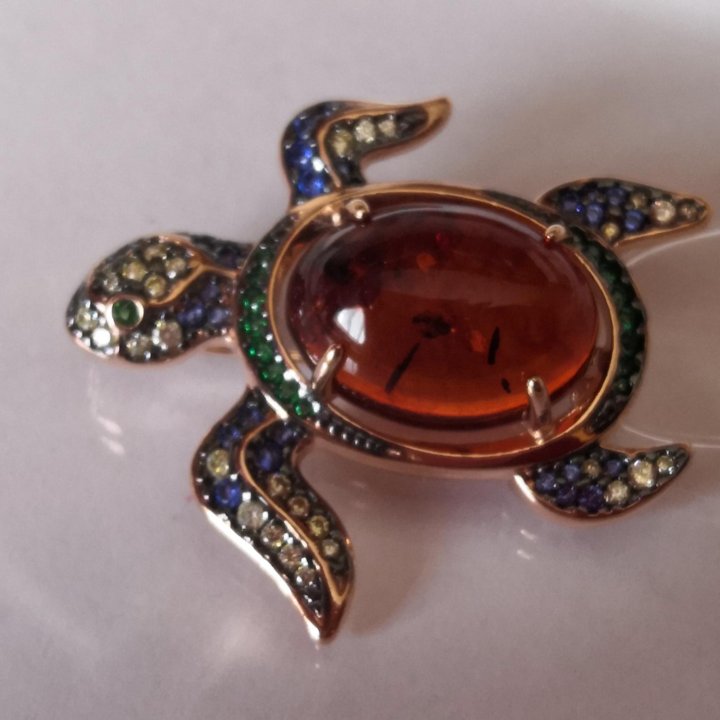 Брошь Черепашка