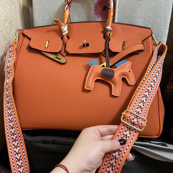 Сумка натуральная кожа Hermes Loro Piana