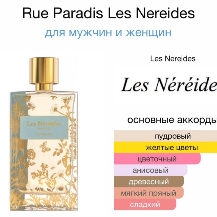 Женские духи Rue Paradis Les Nereides 30 мл.