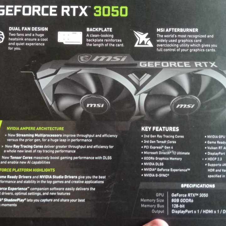 MSI GeForce RTX 3050 VENTUS 2X XS OS