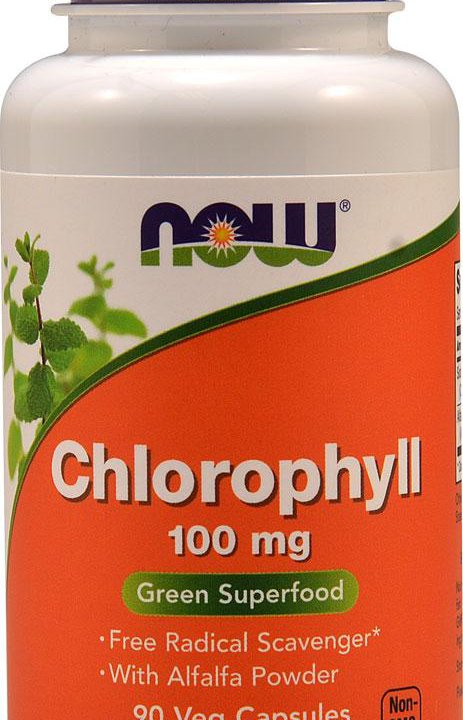 NOW Chlorophyll 100 mg 90 капсул