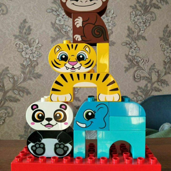 Lego duplo конструктор животные балансир