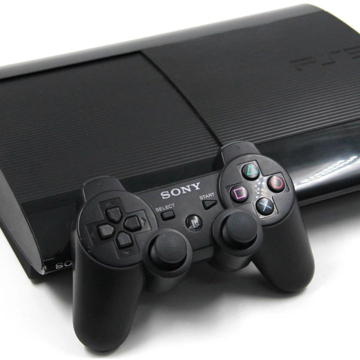 Sony PlayStation 3 Super Slim 1 Геймпад, 100 Игр