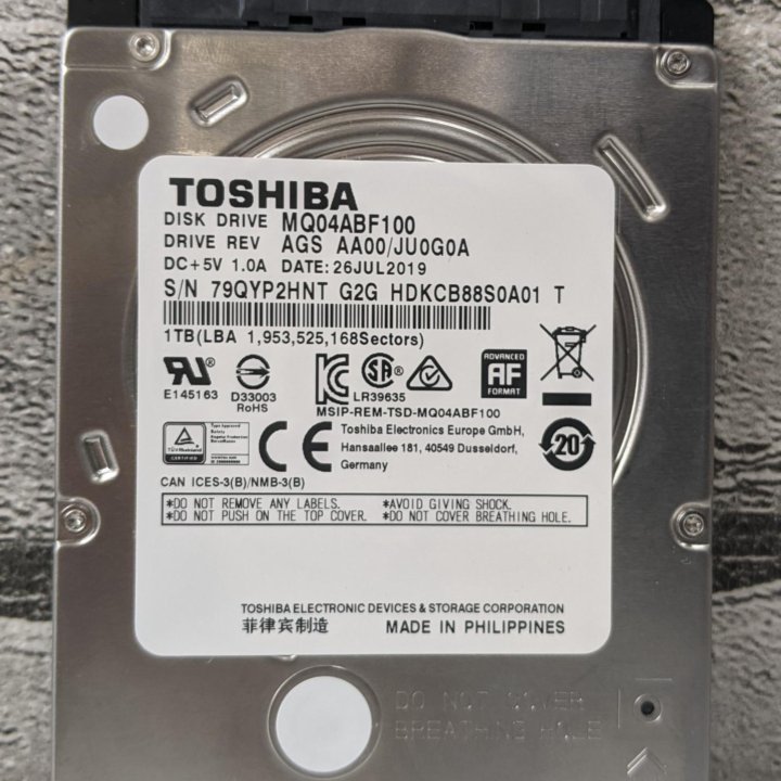 HDD Toshiba 2.5 1000G