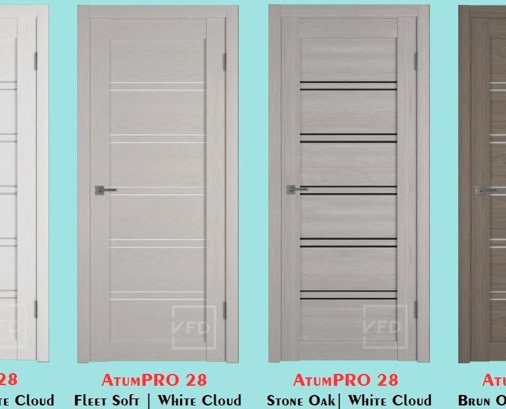 Дверь межкомнатная:AtumPRO 28 Stone Oak/White Clou