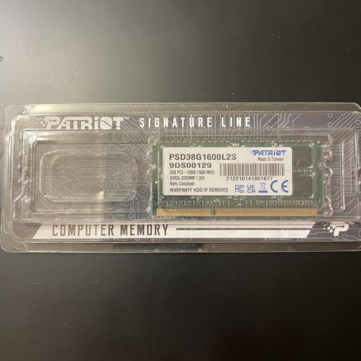 Оперативная память 8гб DDR3L для ноутбука