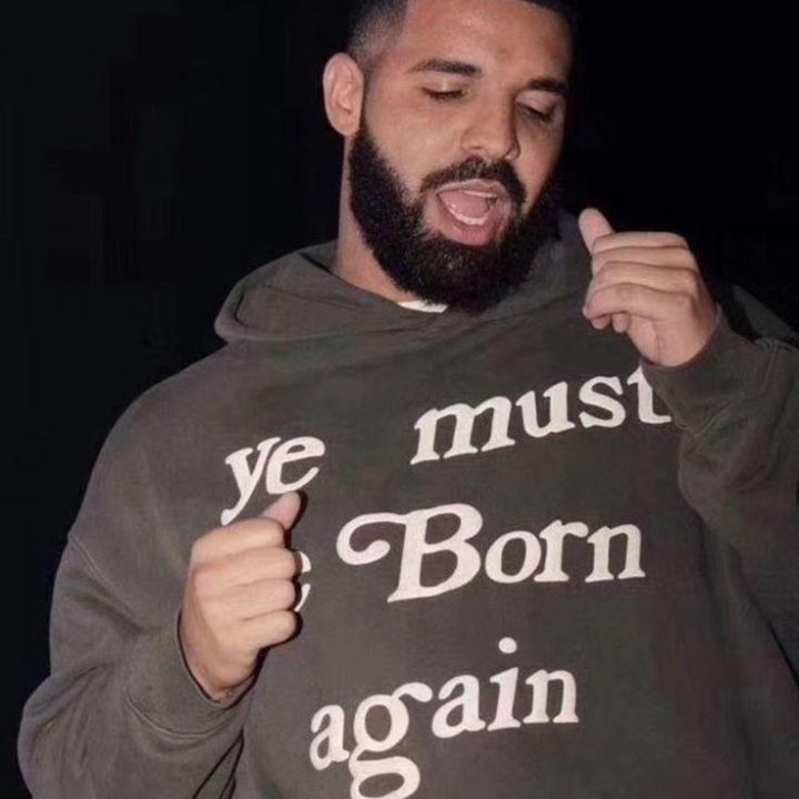 Худи Ye must be born again