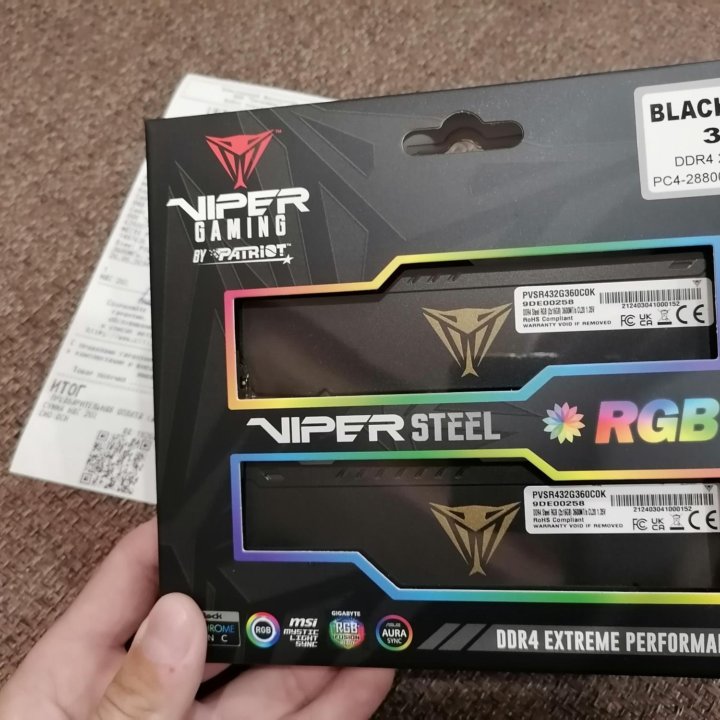 Оперативная память Viper Patriot Steel32Gb 3600MHz