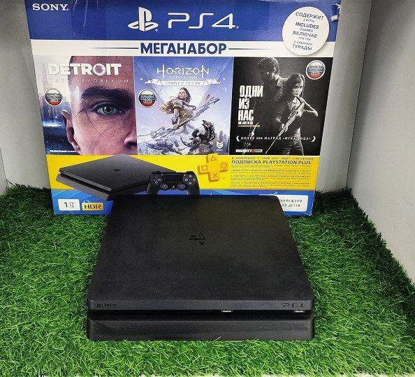 Sony PlayStation 4 Slim (1TB) с гарантией.