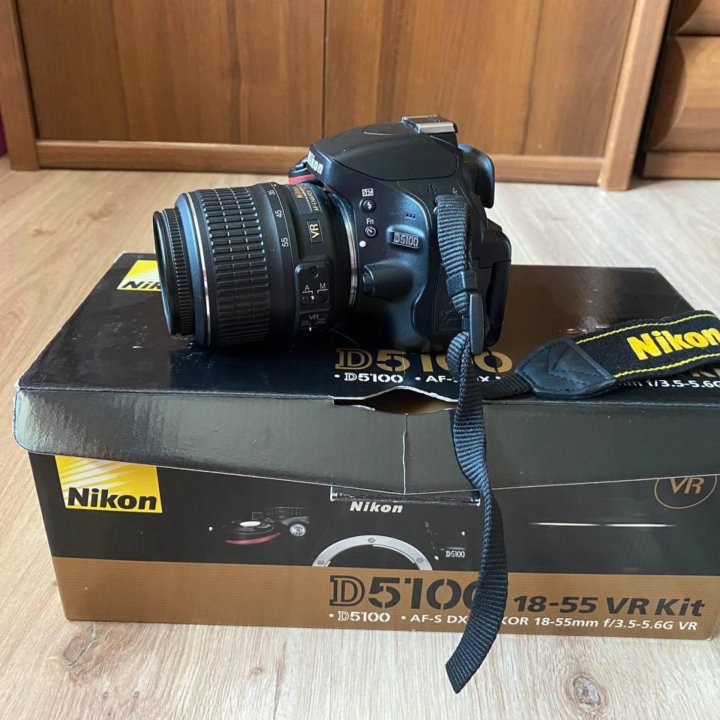 Зеркальный фотоаппарат nikon d5100 kit 18-55 vr